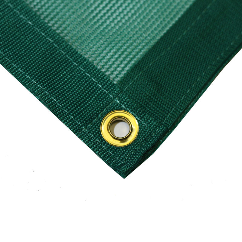 HDPE Mesh Tarp Truck ကားအဖုံးပါ တွဲကားပါကင်အတွက် ငါးကန်အတွက် Grommets ဖြင့် ပြင်ပလေကာခံကာမိုးကာ၊